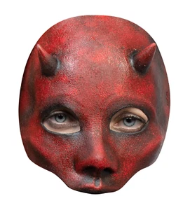 Ghoulish Productions Demon Girl Mask Latex Face Mask Horror Halloween Cosplay - Picture 1 of 3