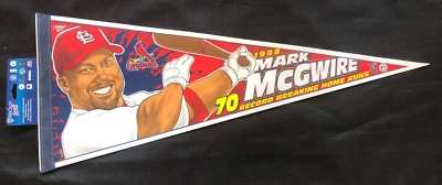Mark Mcgwire 1998 Vintage St. Louis Cardinals Baseball Full Size Pennant - Image 1 of 3
