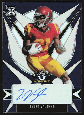 2021 Leaf Valiant #BA-TV1 Tyler Vaughns Navy Blue #/35 AU,SN - Image 1 of 2