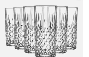 6x LAV Odin Highball Glasses Tall Glass Water Drinking Tumblers Set 356ml - Picture 1 of 2