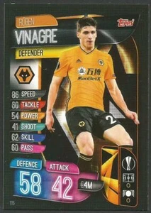 TOPPS EUROPA LEAGUE MATCH ATTAX 2019-20- #116-WOLVES-RUBEN VINAGRE - Picture 1 of 1