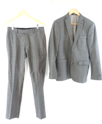 Traje Pantalón Hombre Gris Lana Sencillo Pecho A Medida Talla 44 Tigre de Suecia Foto 1 de 4