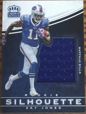 2017 Crown Royale Jumbo Rookie Silhouette Jerseys Zay Jones #2 Buffalo Bills - Image 1 of 2