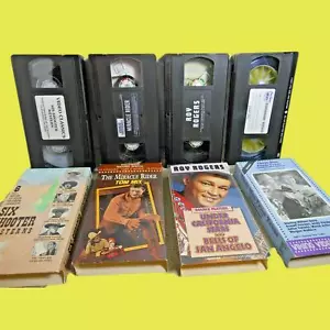 Cowboy Movies Westerns VHS Video Tape Set (Lot Of 4) - Picture 1 of 12