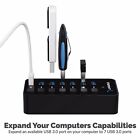 Sabrent Usb 30 7 Port Hub With Power Switches For Laptop And Pcs Model Hb Bup7