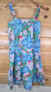 VTG Gloria Moret Of California Sun Dress Women Size medium Floral Fade 70s - Picture 1 of 10