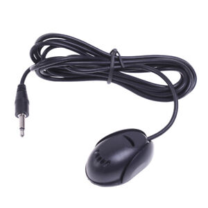 Mini 3.5mm Wired Paste Type External Microphone Car Audio Mic Meeting Play B _cu