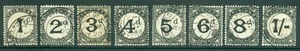 SG D10-D17 Trinidad 1905-1906. 1d a 1/- juego de 8. CAT £130 usado muy bien - Imagen 1 de 1