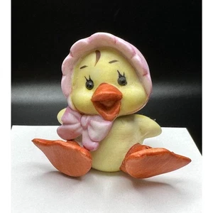 Baby Ente mit Haube Figur ca. 2 Zoll groß Sammlerstück evtl. Punze - Bild 1 von 5