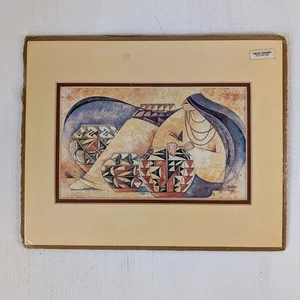 G E Mullan Kunstdruck "Acoma Pots" mattiert Größe 10X8 Southwest Art - Bild 1 von 9