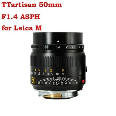 TTArtisan 50mm F1.4 ASPH Full Frame Manual Focus Lenses for Leica M-Mount Camera - Image 1 of 4