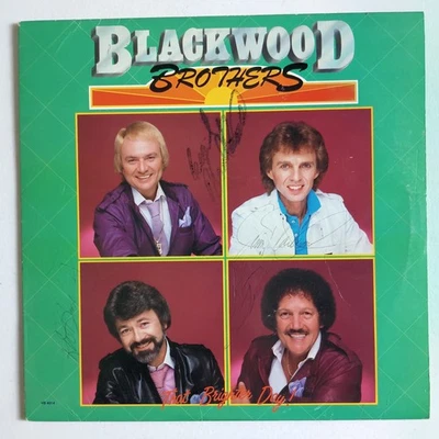 Blackwood Brothers That Brighter Day Signed Gospel Vinyl LP Record Album, Sleeve - Image 1 of 4