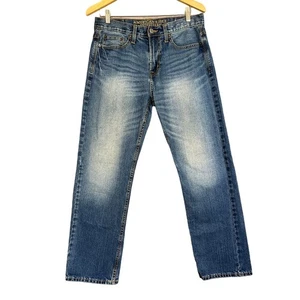 American Eagle Jeans Men 30x30 Relaxed Straight Medium Wash Actual 32x29 - Picture 1 of 11