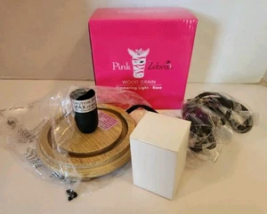 Pink Zebra Simmering Lights Base Wood Grain NEW Brown - Picture 1 of 9