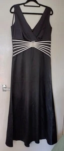 Size 14 Kaleidoscope Black Evening Maxi Dress Elegant Christmas Xmas - Picture 1 of 4