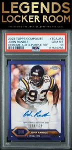 2023 Topps Composite Topps Chrome Auto John Randle Purple PSA 10 - Picture 1 of 2