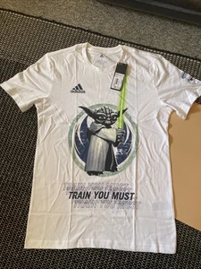 Adults Adidas Real Madrid and Star Wars Yoda T-shirt Size Small - Picture 1 of 7