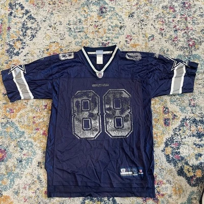 Camiseta deportiva azul para hombre Dallas Cowboys Reebok vintage en el campo Dez Bryant #88 talla M  Foto 1 de 4