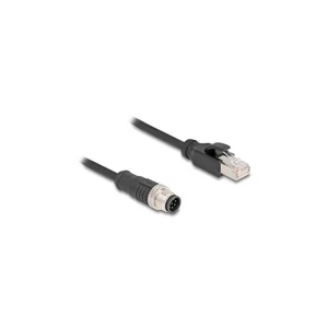 80809 - Delock M12 Kabel A-kodiert 8 Pin Stecker zu RJ45 Stecker PVC 1 m - Afbeelding 1 van 1