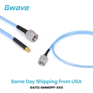 SMA Male to GPO Female .086" Semi-flexible Coax Cable, FEP Jacket, DC-26.5GHz - Picture 1 of 11