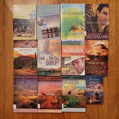 Christian Fiction Novels Lot 12 Books Melody Carlson Dee Henderson Colleen Coble - Image 1 of 4