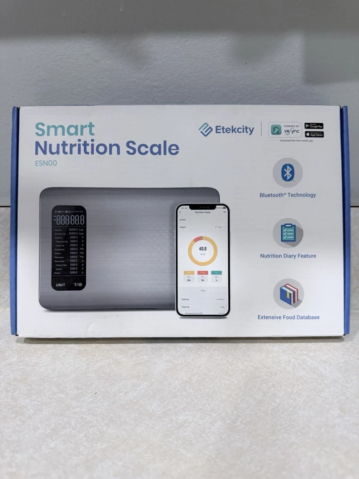 Báscula de nutrición inteligente Etekcity ESN00 Bluetooth báscula de alimentos con seguimiento de aplicaciones Foto 1 de 4