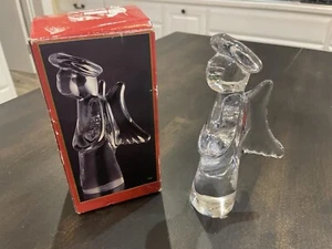 Vintage 7.5" Tall Toscany Collection 24% Lead Crystal Clear Angel Figurine B134 - Picture 1 of 5