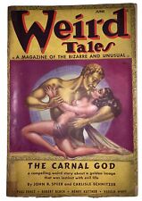 WEIRD TALES, JUNE 1937, VOL 29, NO 6, M BRUNDAGE COVER, PULP, H.P. LOVECRAFT, VG