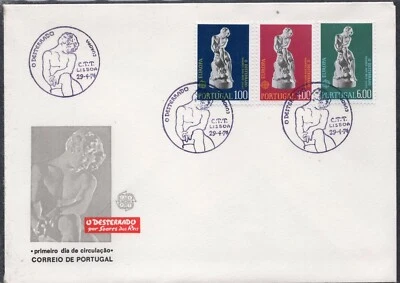 EUROPA CEPT 1974 - PORTUGAL - SCULPTURE - FDC - Image 1 of 2