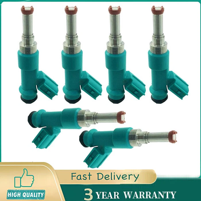Inyectores de combustible 6 piezas para Lexus RX350 Toyota Sienna 3,5 L 2011 2012 2013 2014 2015 Foto 1 de 4