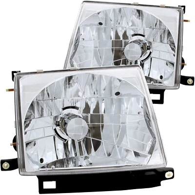 Faros de cristal cromados ANZO 121132 para Toyota Tacoma 1997-2000 Foto 1 de 4