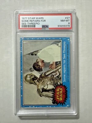 1977 Star Wars #27 PSA 8 Some Repairs For See-Threepio - Image 1 of 3