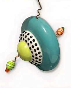 1996 Signed Ceramic Postmodern Ornament by Michael and Rita Duvall - Picture 1 of 11