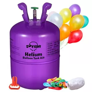 Helium Tank Balloon Pump Kit 13.4L (50 Balloons) for Party Wedding Supplies - Picture 1 of 8