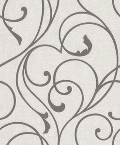 Papel pintado no tejido Rasch My Moments 888713 zarcillos gris - Imagen 1 de 3