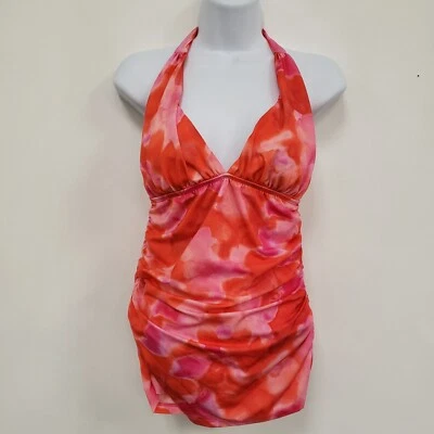 Traje de baño tropical halter de una pieza St John para mujer talla 4 playa resort vacaciones Foto 1 de 4