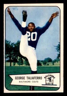 1954 Bowman Football #50 George Taliaferro EX *e1 - Image 1 of 2