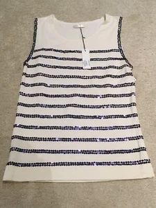 Hand Made( Similar To Majestic Filatures ) Deluxe Sequin Top Size 1 (UK8) NWT - Picture 1 of 8