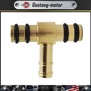 NEWCARBURETOR BRASS FUEL TEE FITTING 2H7-14988-00 For YAMAHA FJ600 XS750 XS1100 - Picture 1 of 9