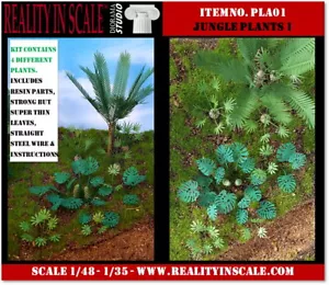 Reality In Scale 1/48 - 1/35 Jungle Plants Vol.1 (4 different plants) - Picture 1 of 1