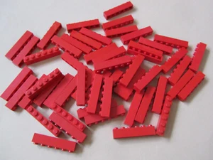 LEGO 1x6 Piedras Rojo Rojo 3009 - Usado 50 Piezas - Imagen 1 de 3