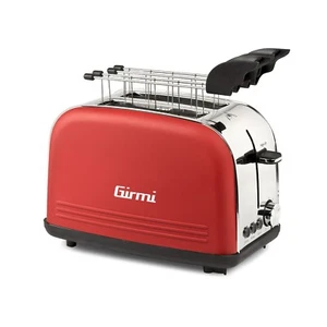 Tostapane Tostiera Tost Girmi TP57 Rosso Elettrico in Acciaio 800 W - Picture 1 of 10