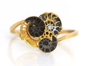 Handgefertigter Vintage 14kt / 585 Damen Armband / Armreif, klappbar L: 16,5cm - Picture 1 of 10