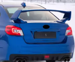 ABS Unpainted Rear Trunk Spoiler Wing Lip For 2015-2021 Subaru WRX STI Sedan 4DR - Picture 1 of 7
