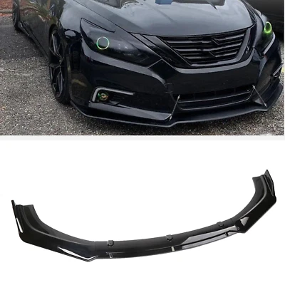 Front Bumper Lip Spoiler Splitter Body Gloss Black For Nissan Altima Foto 1 de 4