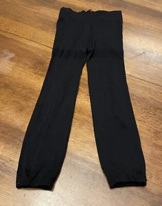 Unbranded Girls Size S (4-6) Footless Tights Black - Picture 1 of 5
