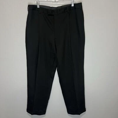 Pantalones de vestir plisados para hombre Kenneth Cole 38R 100 % lana peinada negocios corporativos Foto 1 de 4