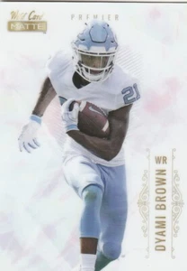 2021 Wild Card Matte White Premier Dyami Brown #MBC-51 - Picture 1 of 2