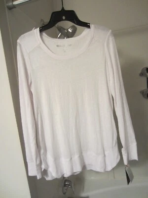 NWT women's long sleeve active wear top Tommy Hilfiger Size M white color - Image 1 of 4