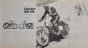 1974 Can Am 125 175 Preview with specs 4p Motorcycle Article - Foto 1 di 1
